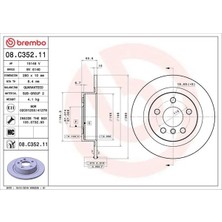 Brembo 08C35211 Arka Fren Diski 34206891085 34212457091 34216799367 (2 Adet Fiyatıdır)