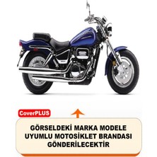 Autozel Suzuki Marauder 800 Motor Brandası Gri Arka Çanta Uyumlu Motorsiket Brandası Motor Örtüsü Çadır Su Geçirmez Motosiklet Kılıfı Motor Brandası