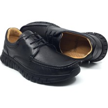 Taşpınar Ayakkabı Taşpınar %100 Hakiki Deri Erkek Günlük Kauçuk Kaymaz Taban Rahat Kışlık Baba Ayakkabı Yeni Sezon 40-45