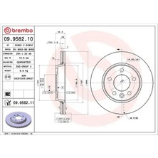 Brembo 09958210 Arka Fren Diski 7E0615601D 7H0615601B (2 Adet Fiyatıdır)