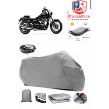 Autozel Triumph Thunderbird Motor Brandası Gri Arka Çanta Uyumlu Motorsiket Brandası Motor Örtüsü Çadır Su Geçirmez Motosiklet Kılıfı Motor Brandası