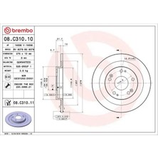 Brembo 08C31011 Arka Fren Diski 42510TV0E00 42510TV0E01 (2 Adet Fiyatıdır)