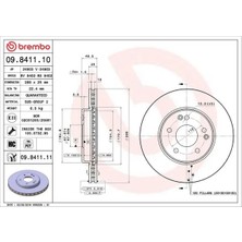 Brembo 09841110 Fren Diski On A2034210312 (2 Adet Fiyatıdır)