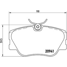 Brembo P50008 On Fren Balatasi A0004200720 A0004209920 A0014200720