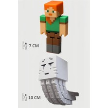Minecraft Alex ve Ghast Set Hareketli Eklemli Figür