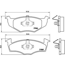 Brembo P85030 On Fren Balatasi 1H0698151A