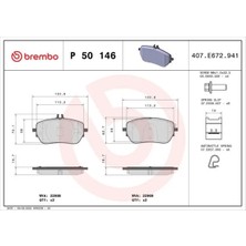 Brembo P50146 On Fren Balatasi A0004205103 A0004206902 A0004207000