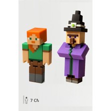Minecraft Alex ve Cadı Witch Set Hareketli Eklemli Figür