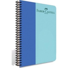 Marka Faber Castell Pp Kpk Bicolor Spiralli Defter 80 Yp Kareli 5075 000128-MAVI