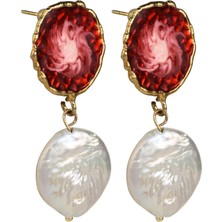 Cal's Mineli İnci Küpe