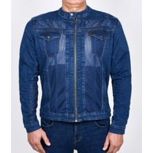 Riderdenim Efil File Kot Yazlık Motosiklet Montu Mavi