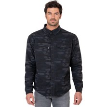 The Biker Jeans Thebikerjeans Eagle Camo Korumalı Motosiklet Gömleği Erkek