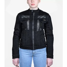 Riderdenim Efil File Motosiklet Kadın Kot Mont