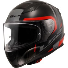Ls2 Rapıd 2 Chos Motosiklet Kapalı Kask Siyah Kırmızı