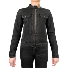 The Biker Jeans Thebikerjeans Grey Ice Korumalı Kadın Motosiklet Montu