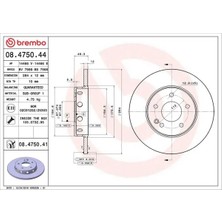 Brembo 08475044 Fren Diski On A2024210212 (2 Adet Fiyatıdır)