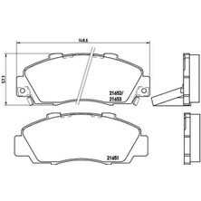Brembo P28026 On Fren Balatasi 06450S0AJ00 06450S0KJ11 06450S2HJ00