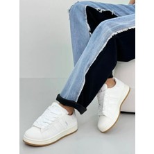 Campus White Kaydırmaz Taban Sneaker Spor Ayakkabı DAR KALIPTIR BİR BEDEN BÜYÜK ALINIZ