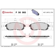 Brembo P56065 On Fren Balatasi 410602Y091 410602Y991 410605Y790