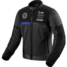 Revit REV'IT! Swıftblade Korumalı Deri Tekstil Korumalı Mont Siyah Mavi