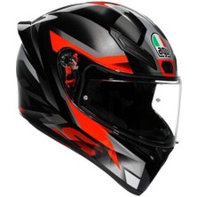 Agv K1 S Fastlap Black Grey Red Kapalı Motosiklet Kask