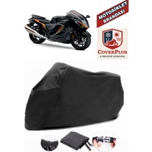 Suzuki Gsx-R 1300 Hayabusa Siyah Motorsiket Brandası Motor Örtüsü Çadır Su Geçirmez Motosiklet Kılıfı Motor Brandası