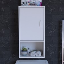 modilayn Armin 50 x 85 x 32,5 cm Makine Üstü Asma ve Çok Amaçlı Banyo Dolabı