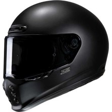 Hjc V10 Retro Kapalı Motosiklet Kaskı Semi Flat Siyah