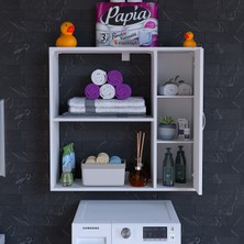 modilayn Armin 90 x 85,5 x 32,5 cm Makine Üstü Çok Amaçlı Asma Mutfak & Banyo Dolabı