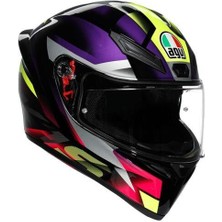 Agv Motosiklet Kaskı K1 S Fastlap Black Purple Pink
