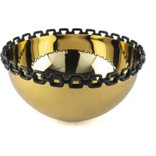 Mikasa Moor Gold Siyah Dekor Kase 30X15 cm