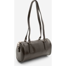 Marjin Kadın Fermuar Kapama El ve Omuz Çantası Zeton Kahve