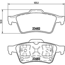 Brembo P59044 Arka Fren Balatasi 12799240 128417752 44060AV625