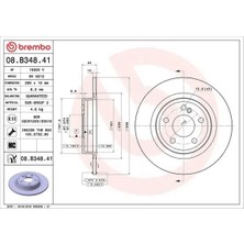Brembo 08B34841 Arka Fren Diski A2464230112 (2 Adet Fiyatıdır)