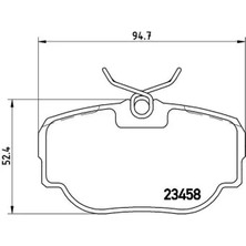 Brembo P44009 Arka Fren Balatasi SFP100470 SFP100490 SFP500130