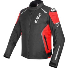 Ls2 Zoom Korumalı Motosiklet Mont Siyah-Kırmızı