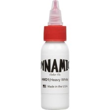 Valor Dynamic heavy White Tattoo Ink 1 oz (30 ml) – Yoğun Beyaz Dövme Boyası, Vegan & Made In Usa