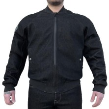 Thebikerjeans Night Flight Bomber Black Korumalı Motosiklet Montu