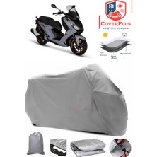 Autozel Peugeot Pulsion 125 Motor Brandası Gri Motorsiket Brandası Motor Örtüsü Çadır Su Geçirmez Motosiklet Kılıfı Motor Brandası