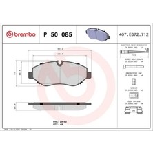 Brembo P50085 On Fren Balatasi 2E0698151 2E0698151B 2E0698151E