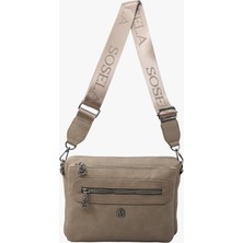 Sosela 67-7175 Kadın Çarpraz Askılı Çanta-Kum