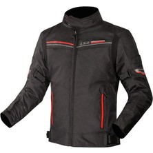 Ls2 Shadow Korumalı Motosiklet Montu Siyah Kırmızı