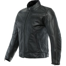Dainese Zaurax Deri Korumalı Motosiklet Mont Black