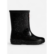 Hunter Originals Wellington Parlak Çocuk Siyah Bot  Hfrk0038252-Blk