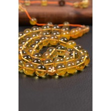 Tesbihkenti Sarı Hareli 45 Taneli Özel Seri Bakalit Sıkma Tesbih