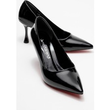 Ccway Kadın Stiletto Ayakkabı; SİYAH RUGAN