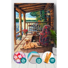 Picasso World Hobby Art Kütük Ev Verandası Sayılarla Boyama Seti