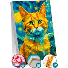 Picasso World Hobby Art Leo ve Yıldızlı Gece Sayılarla Boyama Seti