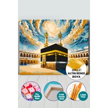 Picasso World Hobby Art Altın Varaklı Kabe Sayılarla Boyama Seti