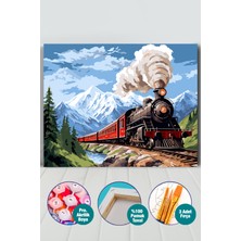 Picasso World Hobby Art Kara Tren Sayılarla Boyama Seti